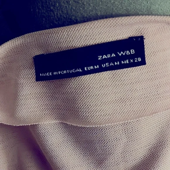 Zara rosy peach asymmetrical hem blouse - Picture 6 of 6